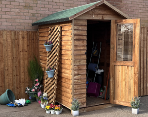 Overlap Dip Treated 8 x 4 Apex Shed